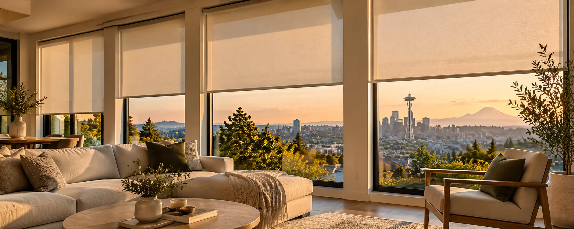 Professional window treatment installation by ZP Shades